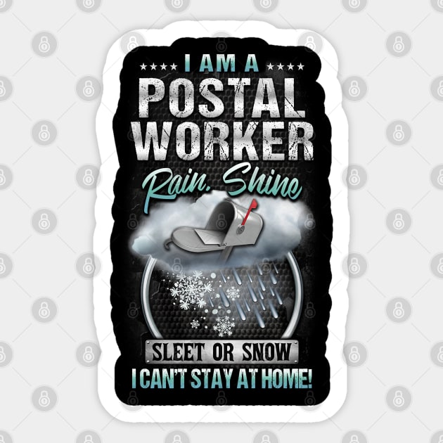 I'm A Postal Worker Sticker by janayeanderson48214